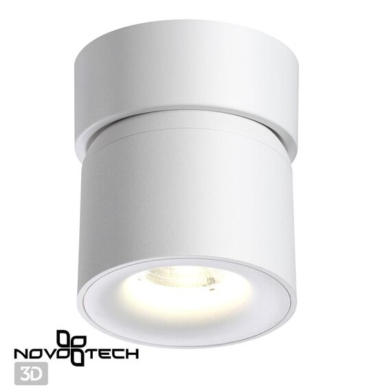 NOVOTECH 358808 OVER NT21 218 белый Светильник накладной светодиодный IP20 LED 10W 850Лм 4000K 220V GESSO, изображение 7
