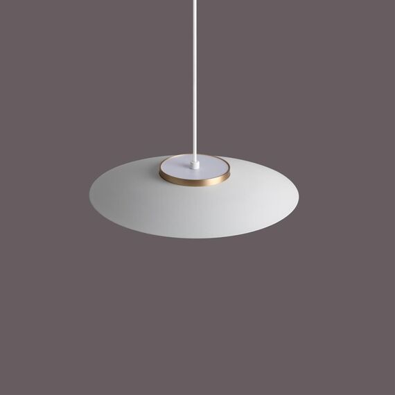 NOVOTECH 358895 OVER NT22 228 белый/золото Светильник накладной светодиодный, провод 2м IP20 LED 4000К 18W 220-240V PILZ, изображение 6