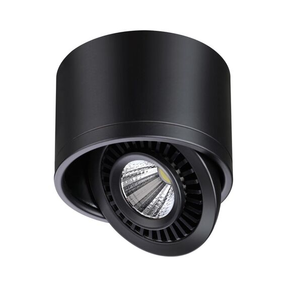 NOVOTECH 358812 OVER NT21 219 черный Светильник накладной светодиодный IP20 LED 9W 770Лм 4000K 220V GESSO