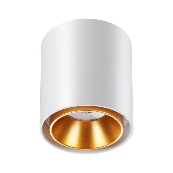 NOVOTECH 358486 OVER NT20 234 белый/золото Светильник накладной IP20 LED 4000K 10W 220V RECTE