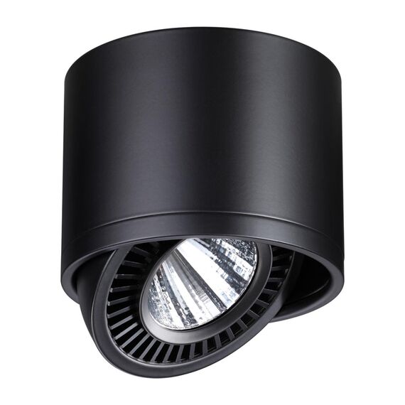 NOVOTECH 358814 OVER NT21 219 черный Светильник накладной светодиодный IP20 LED 18W 1600Лм 4000K 220V GESSO