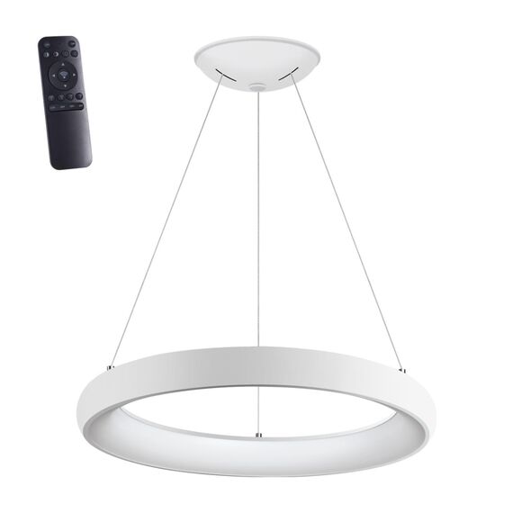 NOVOTECH 359032 OVER NT23 166 белый Светильник подвесной диммируемый, в комплекте пульт ДУ (2.4G) IP20 LED 3000К~6000К 60W 85-265V FOLD