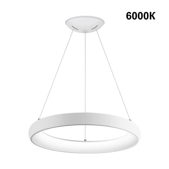 NOVOTECH 359032 OVER NT23 166 белый Светильник подвесной диммируемый, в комплекте пульт ДУ (2.4G) IP20 LED 3000К~6000К 60W 85-265V FOLD, изображение 4