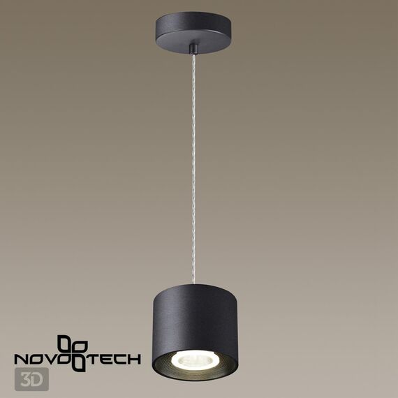 NOVOTECH 358794 OVER NT21 217 черный Светильник накладной светодиодный, длина провода 2м IP20 LED 15W 4000K 1600Лм 110-265V BIND, изображение 6
