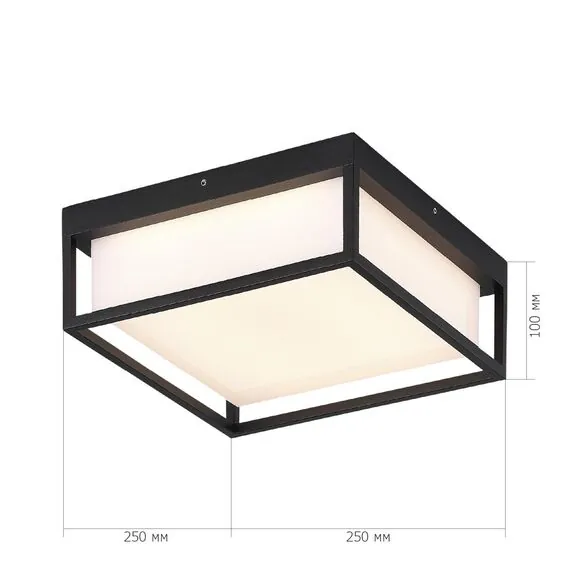ST LUCE SL9517.402.01 Светильник уличный потолочный ST-Luce черный/белый LED 1*20W 3000K/4000K/5000K, изображение 3