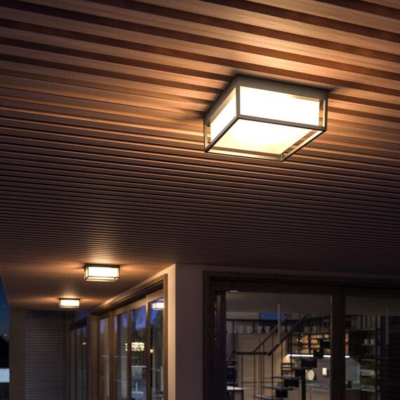 ST LUCE SL9517.502.01 Светильник уличный потолочный ST-Luce белый/белый LED 1*20W 3000K/4000K/5000K, изображение 4