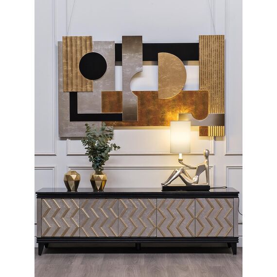 Garda Decor ART-4441-LM1 Лампа настольная плафон бежевый 46*25*66см, 220В, изображение 6