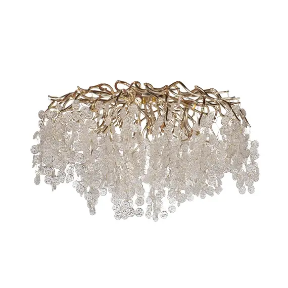 Garda Decor 86-9018/800 Люстра Tenera круглая шампань d80*h40см