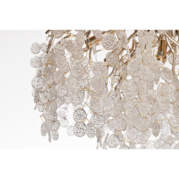 Garda Decor 86-9018/800 Люстра Tenera круглая шампань d80*h40см, изображение 2
