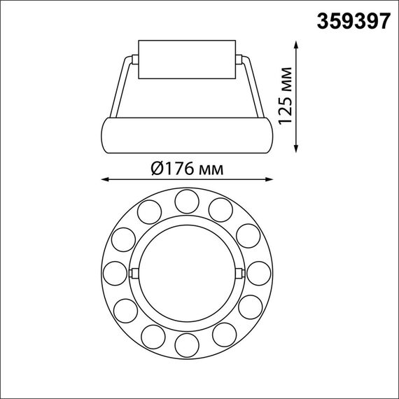 NOVOTECH 359397 OVER NT24 000 белый Светильник накладной светодиодный IP20 LED 12W вниз/5W вверх 220V 1360Лм 3000K TURN, изображение 2