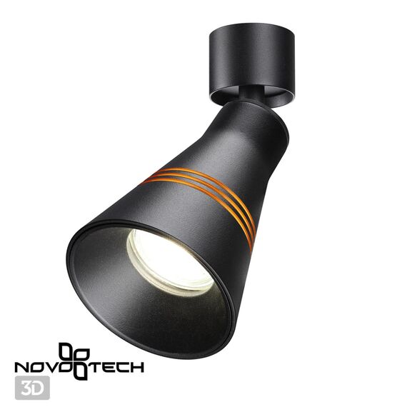 NOVOTECH 370857 OVER NT22 247 черный Светильник накладной IP20 GU10 9W 220V SOBIT, изображение 3