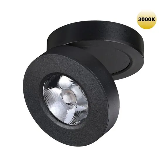 NOVOTECH 359410 OVER NT24 000 черный Светильник накладной/встраиваемый IP20 LED 5W 220V 3000K 240Лм GRODA