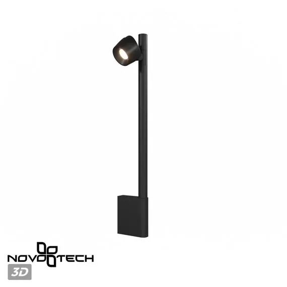 NOVOTECH 359313 OVER NT24 000 черный Светильник настенный диммируемый (выключатель) IP20 LED 7W+7W 4000K 220-240V FERMO, изображение 5