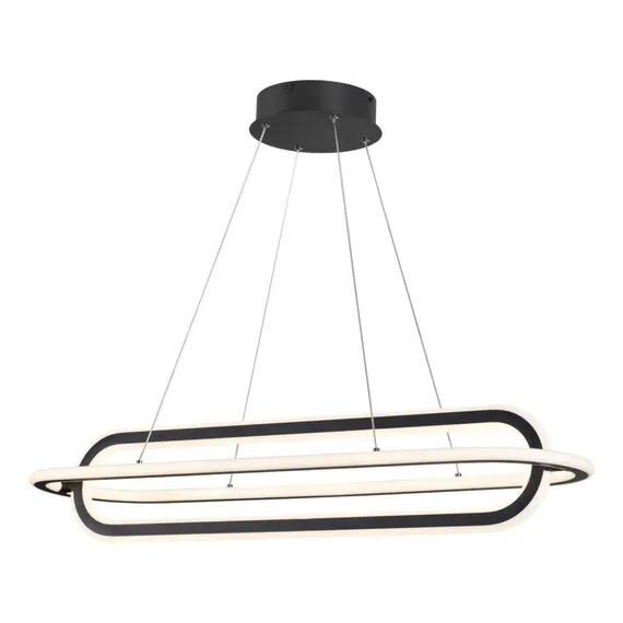 NOVOTECH 359173 OVER NT23 159 черный Светильник подвесной диммируемый, в комплекте пульт ДУ IP20 LED 4000К 116W 220V ONDO, изображение 4