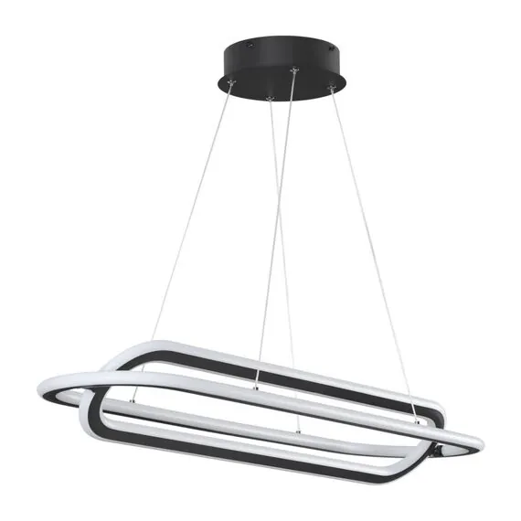 NOVOTECH 359173 OVER NT23 159 черный Светильник подвесной диммируемый, в комплекте пульт ДУ IP20 LED 4000К 116W 220V ONDO, изображение 6