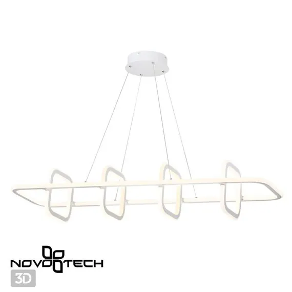 NOVOTECH 359184 OVER NT23 165 белый Светильник подвесной диммируемый, в комплекте пульт ДУ IP20 LED 4000К 175W 220V ONDO, изображение 4