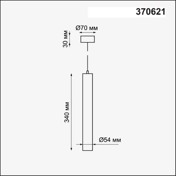 NOVOTECH 370621 OVER NT19 249 белый Накладной светильник, длина провода 1м IP20 GU10 50W 220V PIPE, изображение 2