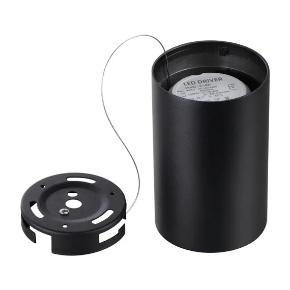 NOVOTECH 359418 OVER NT24 000 черный Светильник накладной влагозащищённый IP54 LED 10W 170-265V 3000К 830Лм RECTE, изображение 6
