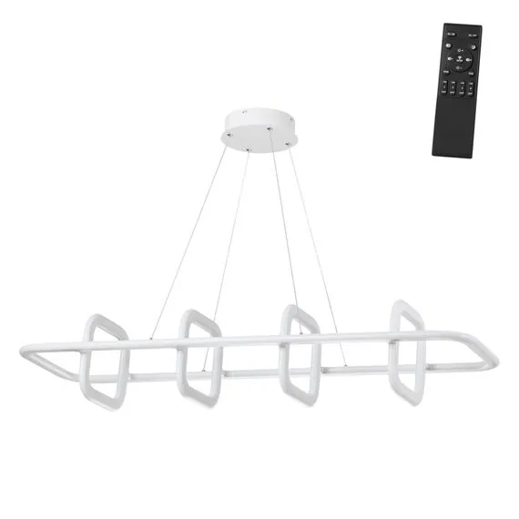 NOVOTECH 359184 OVER NT23 165 белый Светильник подвесной диммируемый, в комплекте пульт ДУ IP20 LED 4000К 175W 220V ONDO