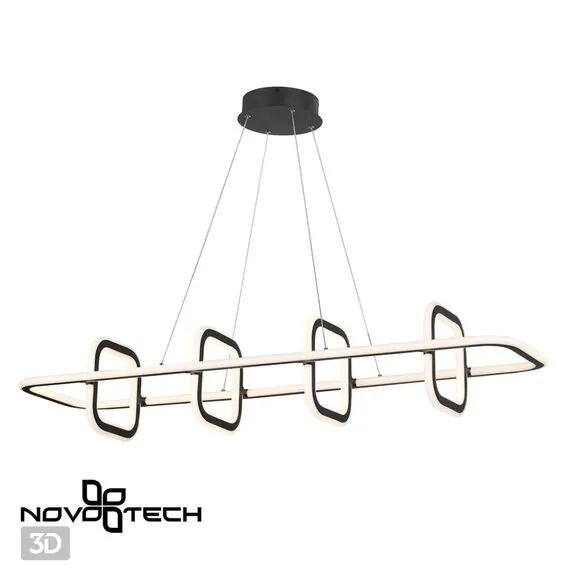 NOVOTECH 359185 OVER NT23 165 черный Светильник подвесной диммируемый, в комплекте пульт ДУ IP20 LED 4000К 175W 220V ONDO, изображение 5