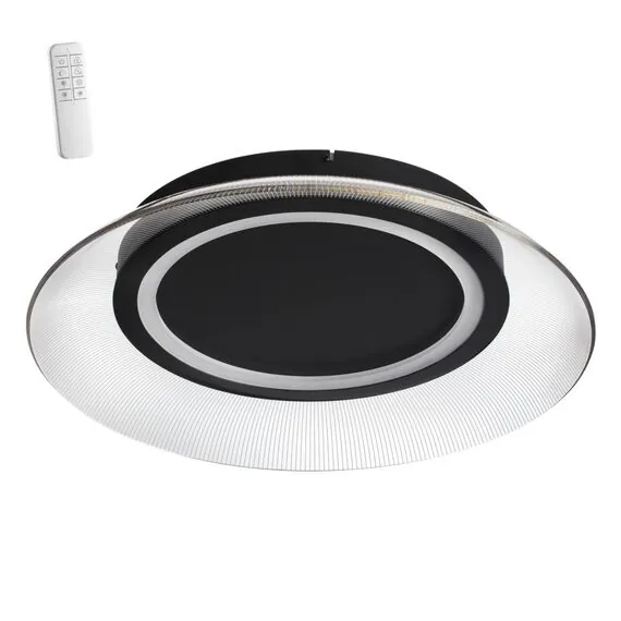 NOVOTECH 359190 OVER NT23 154 черный Светильник накладной диммируемый, в комплекте пульт ДУ IP20 LED 3000К~6000К 48W 220-240V WELLE