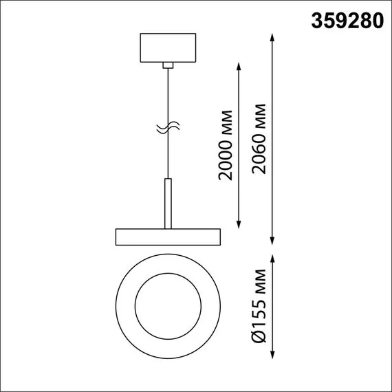 NOVOTECH 359280 OVER NT23 193 белый Светильник накладной светодиодный IP20 LED 18W 85-265V 1350Лм 3000К MIRROR, изображение 2