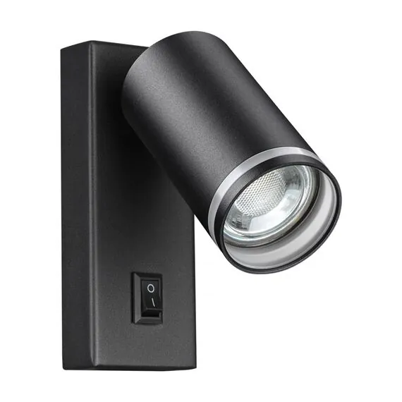 NOVOTECH 370893 OVER NT22 250 черный Светильник накладной настенный IP20 GU10 9W 220V ULAR