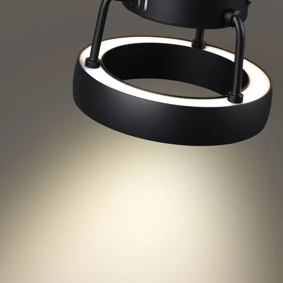 NOVOTECH 359398 OVER NT24 000 черный Светильник накладной светодиодный IP20 LED 12W вниз/5W вверх 220V 1360Лм 3000K TURN, изображение 4