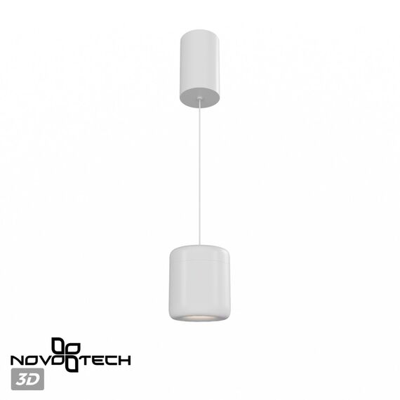 NOVOTECH 359437 OVER NT24 000 белый Светильник подвесной с механизмом регулировки высоты, провод 2м IP20 LED 10W 220-240V 3000K 650Лм LISSE, изображение 5