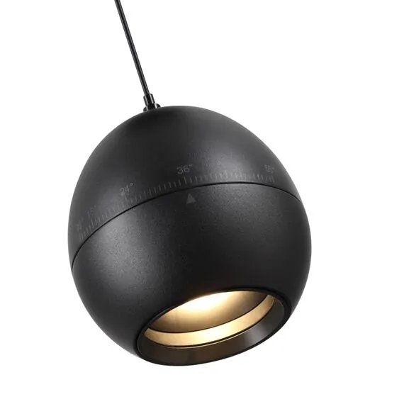 NOVOTECH 359342 OVER NT24 черный Светильник подвесной с механизмом регулировки высоты, провод 2м IP20 LED 7W 3000K 760Лм 170-265V SFERO, изображение 6