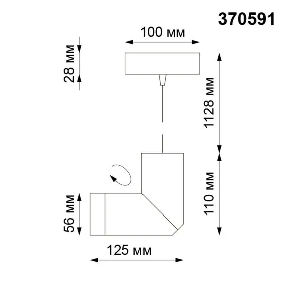 NOVOTECH 370591 OVER NT19 248 серебристый черный Накладной светильник IP20 GU10 50W 220-240V ELITE, изображение 2