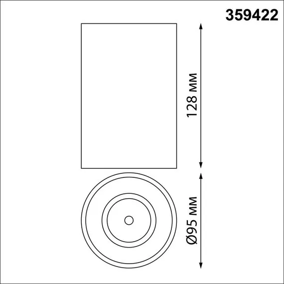 NOVOTECH 359422 OVER NT24 000 черный Светильник накладной влагозащищённый IP54 LED 15W 170-265V 3000К 1350Лм RECTE, изображение 2