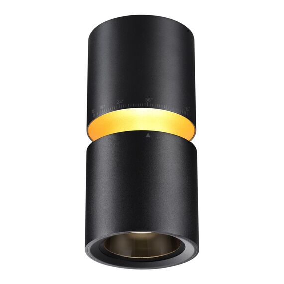 NOVOTECH 359338 OVER NT24 000 черный Светильник накладной светодиодный IP20 LED 10W/3W 3000K 1090Лм 170-265V ARISTO, изображение 4