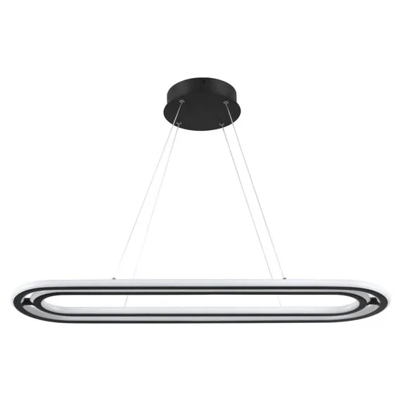NOVOTECH 359173 OVER NT23 159 черный Светильник подвесной диммируемый, в комплекте пульт ДУ IP20 LED 4000К 116W 220V ONDO, изображение 7