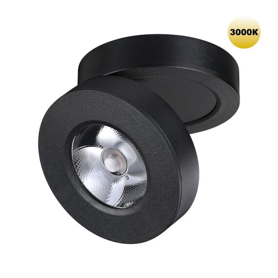 NOVOTECH 359410 OVER NT24 000 черный Светильник накладной/встраиваемый IP20 LED 5W 220V 3000K 240Лм GRODA