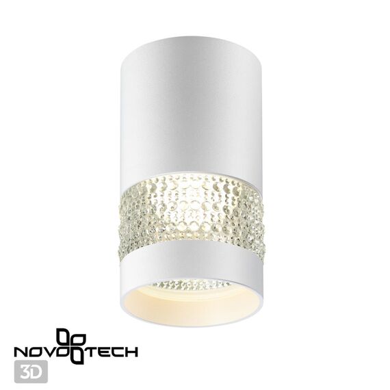 NOVOTECH 370730 OVER NT21 255 белый Светильник накладной IP20 GU10 9W 235V ELINA, изображение 4