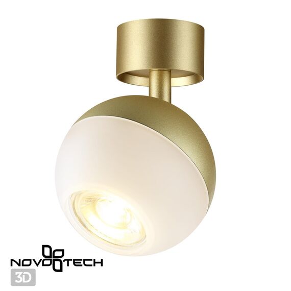 NOVOTECH 370813 OVER NT22 242 матовое золото Светильник накладной IP20 GU10 9W 220V GARN, изображение 5