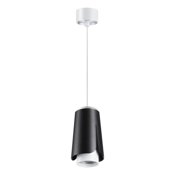 NOVOTECH 370826 OVER NT22 243 черный Светильник накладной, провод 2м IP20 GU10 9W 220V TULIP