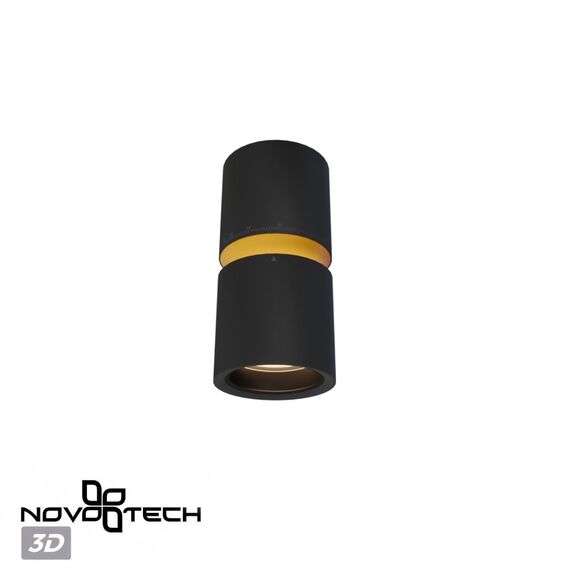 NOVOTECH 359338 OVER NT24 000 черный Светильник накладной светодиодный IP20 LED 10W/3W 3000K 1090Лм 170-265V ARISTO, изображение 5