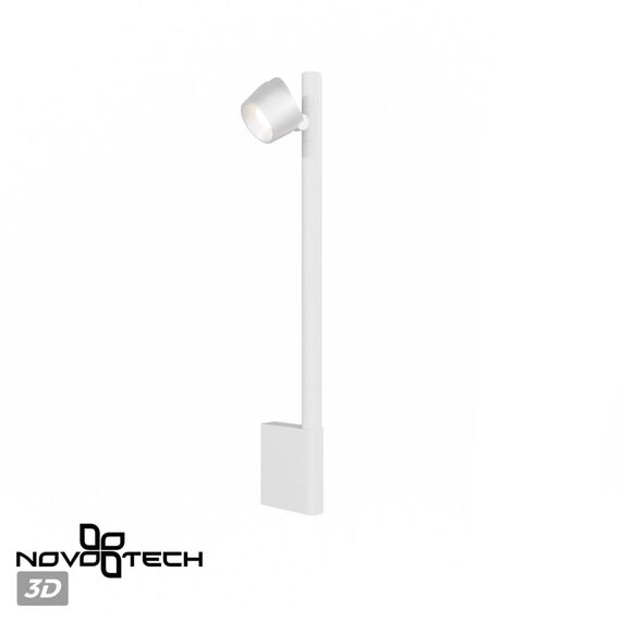 NOVOTECH 359312 OVER NT24 000 белый Светильник настенный диммируемый (выключатель) IP20 LED 7W+7W 4000K 220-240V FERMO, изображение 5
