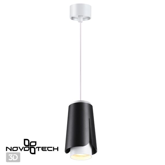 NOVOTECH 370826 OVER NT22 243 черный Светильник накладной, провод 2м IP20 GU10 9W 220V TULIP, изображение 5