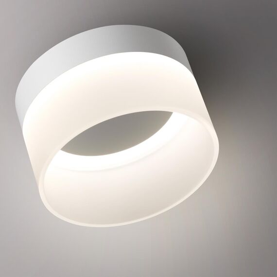 NOVOTECH 359445 OVER NT24 000 белый Светильник накладной светодиодный IP20 LED 18W 220-240V 4000K 1170Лм AURA, изображение 4