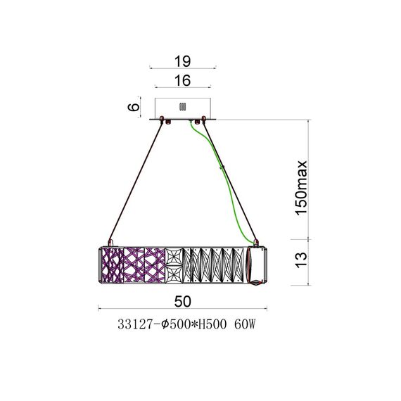 Fluorite FL1057-5P Люстра подвесная Ravissement Gold, изображение 3