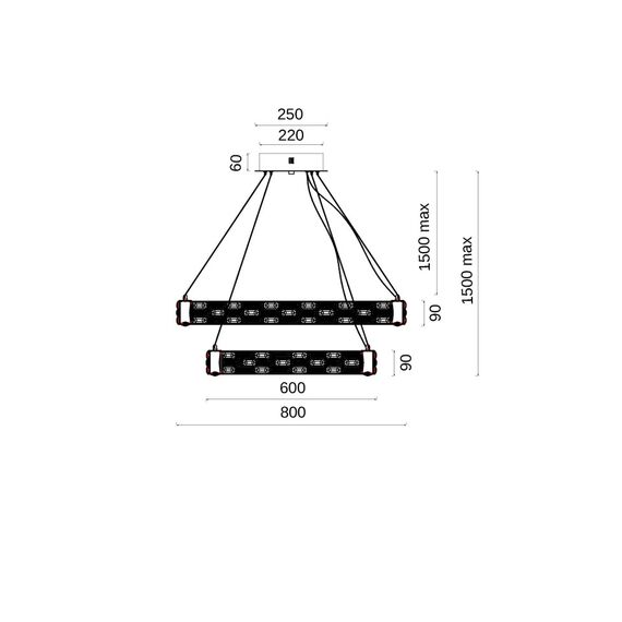 Fluorite FL1051-20P Люстра подвесная Festo Gold, изображение 7