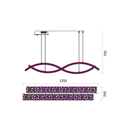 Fluorite FL1068-22P Люстра подвесная Ravissement Chrome, изображение 2