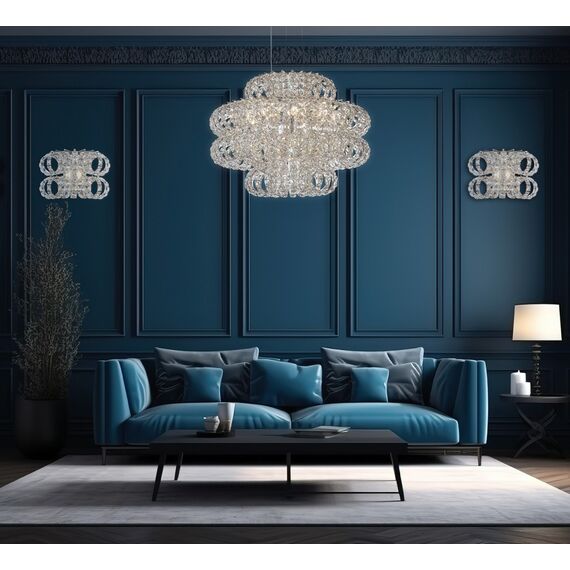 Fluorite FL1107-13P Люстра подвесная Brilliance Chrome, изображение 2