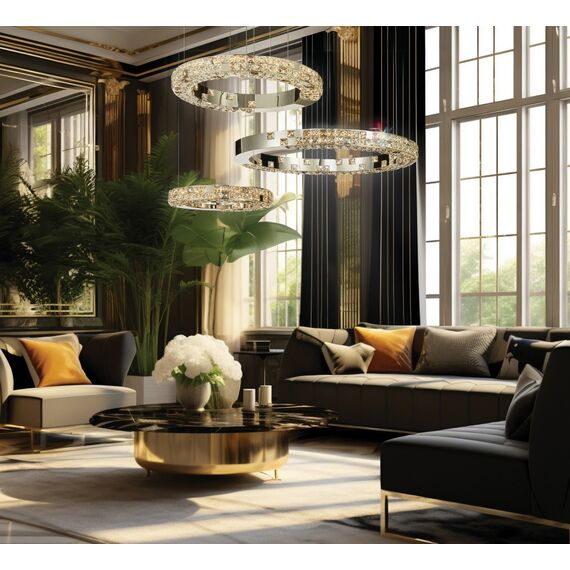 Fluorite FL1106-30P Люстра подвесная Elegance Gold, изображение 2