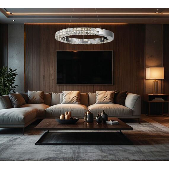 Fluorite FL1148-8P Люстра подвесная Elegance Chrome, изображение 2