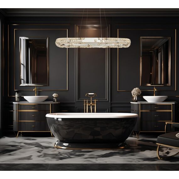 Fluorite FL1106-11PO Люстра подвесная Elegance Gold, изображение 2