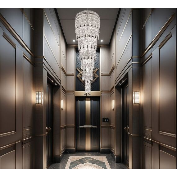 Fluorite FL1062-32P Люстра подвесная The Empress Chrome, изображение 4